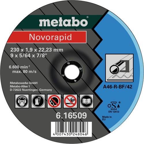 Metabo 616509000 Trennscheibe gekröpft 25 St. Blech, Profile von Metabo