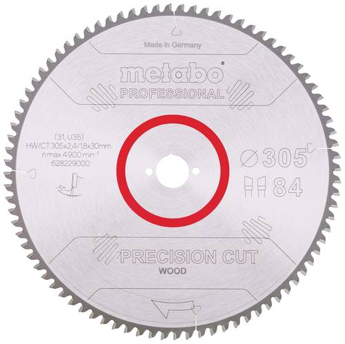 Metabo 628229000 Kreissägeblatt 305mm Zähneanzahl: 84 1St. von Metabo