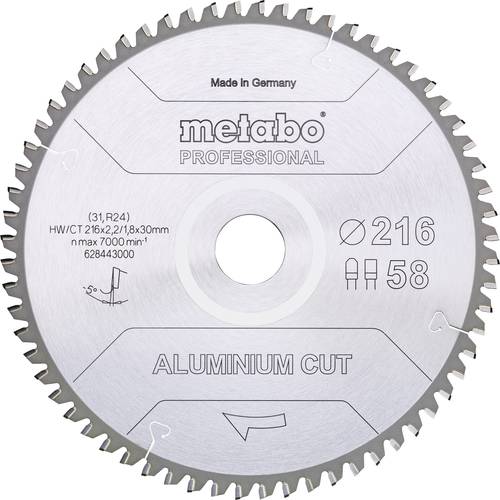 Metabo ALUMINIUM CUT PROFESSIONAL 628288000 Kreissägeblatt 160 x 20 x 1.2mm Zähneanzahl: 48 1St. von Metabo