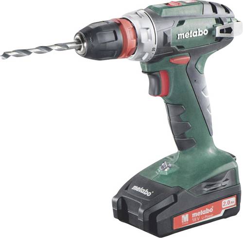 Metabo BS 18 Quick 602217500 Akku-Bohrschrauber 18V 2Ah Li-Ion inkl. 2. Akku, inkl. Koffer von Metabo