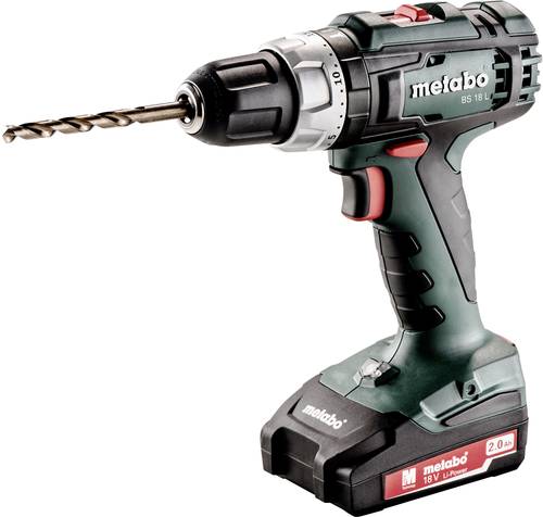 Metabo BS 18L 602321500 Akku-Bohrschrauber 18V 2Ah Li-Ion inkl. 2. Akku, inkl. Koffer von Metabo