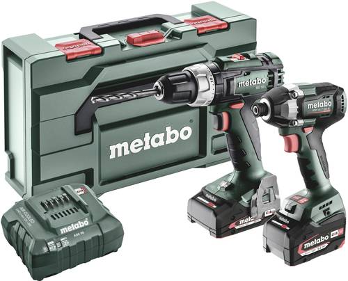 Metabo BSL+SSD200LTBL 685194000 Akku-Bohrschrauber, Akku-Schlagschrauber 18V 4Ah Li-Ion inkl. Akku, von Metabo