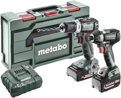 Metabo BSLBL+SSD200LTBL 685195000 Akku-Bohrschrauber, Akku-Schlagschrauber 18V 5.2Ah Li-Ion inkl. Ak von Metabo