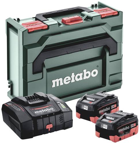 Metabo Basic-Set 2x LiHD 10Ah + ASC 290 + metaBOX 145 685304000 Werkzeug-Akku und Ladegerät 18V 10A von Metabo