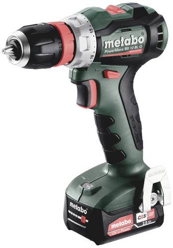 Metabo PowerMaxx BS 12 BL Q 601045500 Akku-Bohrschrauber 12V 2Ah Li-Ion inkl. 2. Akku, inkl. Ladeger von Metabo