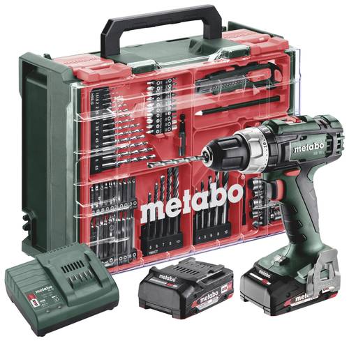 Metabo SB 18L Set -Akku-Schlagbohrschrauber inkl. 2. Akku, inkl. Ladegerät, inkl. Koffer, mit Zubeh von Metabo