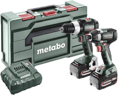 Metabo SBLTBL+SSDLT200BL -Akku-Schlagbohrschrauber, Akku-Schlagschrauber inkl. Akku, inkl. Ladegerät von Metabo