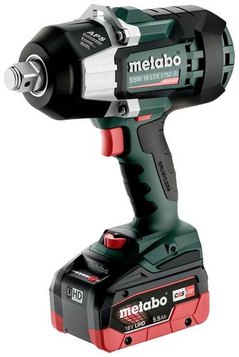 Metabo SSW 18 LTX 1750 BL 602402660 Akku-Schlagschrauber 1750 Nm 18V Anzahl mitgelieferte Akkus 2 5. von Metabo