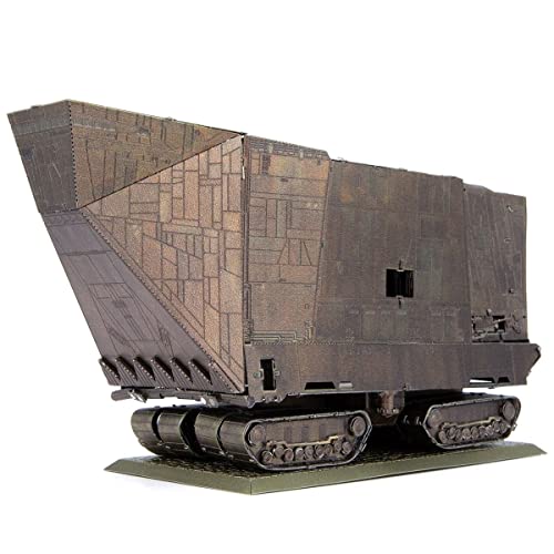 Fascinations ICX237 Metal Earth Metallbausätze - Star Wars Mandalorian Jawa Sandcrawler, lasergeschnittener 3D-Konstruktionsbausatz, 3D Metall Puzzle, DIY Modellbausatz,2.75 Metallplatinen,ab 14 Jahre von Metal Earth