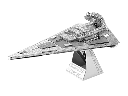 Fascinations MMS254 Metal Earth Metallbausätze - Star Wars Imperial Star Destroyer, lasergeschnittener 3D-Konstruktionsbausatz, 3D Metall Puzzle, DIY Modellbausatz mit 2 Metallplatinen, ab 14 Jahre von Metal Earth