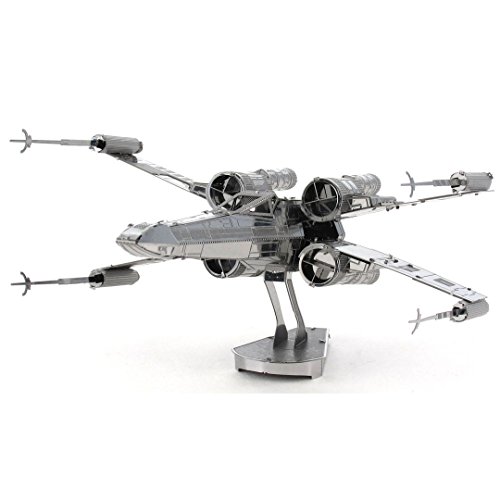 Fascinations MMS257 Metal Earth Metallbausätze - Star Wars X-Wing™, lasergeschnittener 3D-Konstruktionsbausatz, 3D Metall Puzzle, DIY Modellbausatz mit 2 Metallplatinen, ab 14 Jahre von Metal Earth