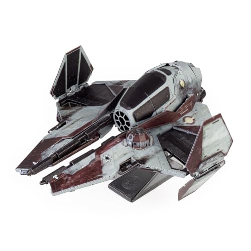 Fascinations MMS487 Metal Earth Metallbausätze - Star Wars ETA-2 Jedi Starfighter lasergeschnittener 3D-Konstruktionsbausatz, 3D Metall Puzzle, DIY Modellbausatz mit 3 Metallplatinen, ab 14 Jahre von Metal Earth