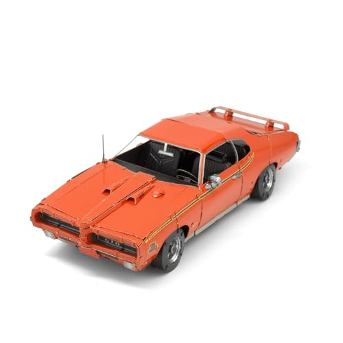 Metal Earth Fascinations Metallbausätze - Automobil 1969 Pontiac GTO Judge, lasergeschnittener 3D-Konstruktionsbausatz, 3D Metall Puzzle, DIY Modellbausatz mit 3.5 Metallplatinen, ab 14 Jahre von Metal Earth