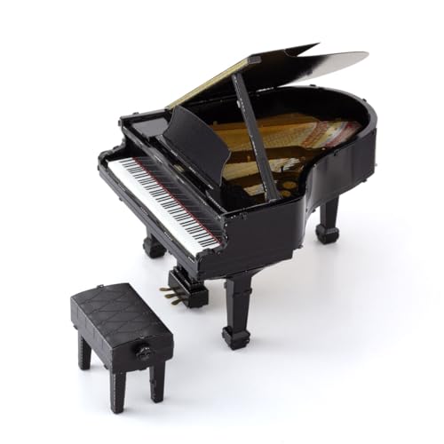 Metal Earth Fascinations Metallbausätze - Musik Instrument Grand Piano Flügel, lasergeschnittener 3D-Konstruktionsbausatz, 3D Metall Puzzle, DIY Modellbausatz mit 3 Metallplatinen, ab 14 Jahre von Metal Earth