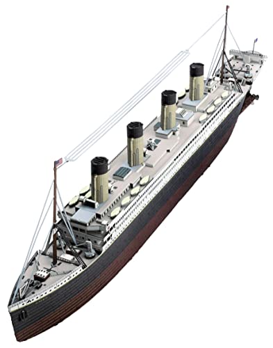 Fascinations PS2004 Metal Earth Metallbausätze - Passagierschiff Dampfer RMS Titanic, lasergeschnittener 3D-Konstruktionsbausatz, 3D Metall Puzzle, DIY Modellbausatz mit 3 Metallplatinen, ab 14 Jahre von Metal Earth