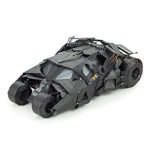 Fascinations PS2006 Metal Earth Metallbausätze - Batman Batmobil Tumbler, lasergeschnittener 3D-Konstruktionsbausatz, 3D Metall Puzzle, DIY Modellbausatz mit 3 Metallplatinen, ab 14 Jahre von Metal Earth