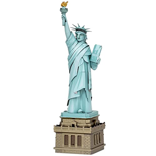 Fascinations PS2008 Metal Earth Metallbausätze - Freiheitsstatue, Statue of Liberty, lasergeschnittener 3D-Konstruktionsbausatz, 3D Metall Puzzle, DIY Modellbausatz mit 3.5 Metallplatinen, ab 14 Jahre von Metal Earth