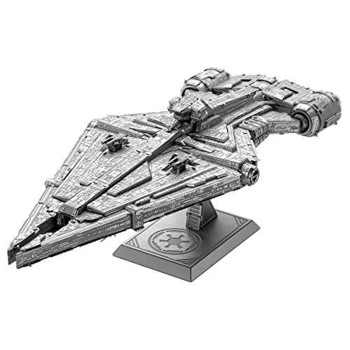 Metal Earth Fascinations ICX233 Metallbausätze - Star Wars Imperial Light Cruiser, lasergeschnittener 3D-Konstruktionsbausatz, 3D Metall Puzzle, DIY Modellbausatz mit 2 Metallplatinen, ab 14 Jahre von Metal Earth