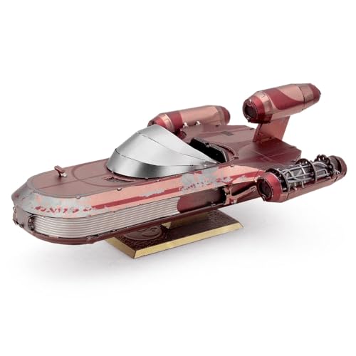 Fascinations MMS415 Metal Earth Metallbausätze - Star Wars EP9 X-34 Landspeeder™, lasergeschnittener 3D-Konstruktionsbausatz, 3D Metall Puzzle, DIY Modellbausatz mit 2.25 Metallplatinen, ab 14 Jahre von Metal Earth