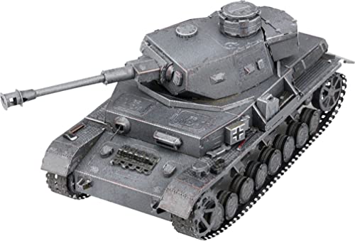 Metal Earth Fascinations Metallbausätze - Panzerkampfwagen Panzer IV Tank, lasergeschnittener 3D-Konstruktionsbausatz, 3D Metall Puzzle, DIY Modellbausatz mit 3 Metallplatinen, ab 14 Jahre von Metal Earth