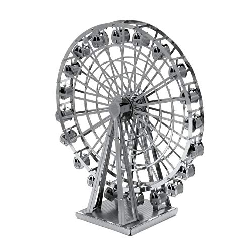 Fascinations MMS044 Metal Earth Metallbausätze - Riesenrad Ferris Wheel, lasergeschnittener 3D-Konstruktionsbausatz, 3D Metall Puzzle, DIY Modellbausatz mit, 2 Metallplatinen, ab 14 Jahre von Metal Earth