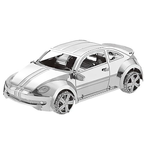 Metal Zone Auto Käfer 3D-Puzzle aus Metall, Modellauto zum Zusammenbauen aus Metall, 3D-Puzzle für Fahrzeuge, 3D-Metallpuzzle für Erwachsene, 8,2 x 3,4 x 2,8 cm von Metal Zone