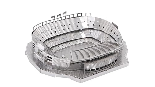 Metal Zone Camp NOU 3D-Puzzle aus Metall, Modell Stadion Camp NOU, Architektur-3D-Metallpuzzle für Erwachsene, 7,3 x 6,4 x 1,8 cm von Metal Zone