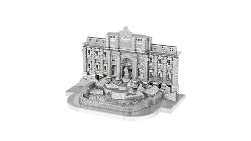 Metal Zone Fontana Di Trevi 3D-Puzzle aus Metall, 3D-Puzzle, Fontana di Trevi 3D-Architektur-Metallpuzzle für Erwachsene, 10,9 x 6,5 x 6,9 cm von Metal Zone