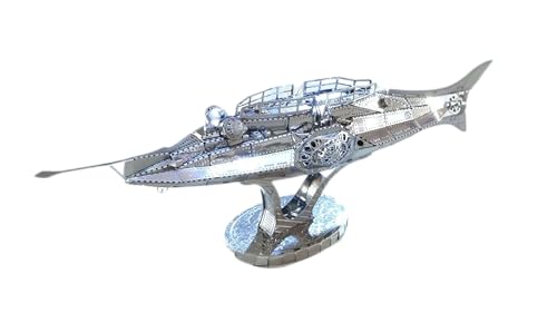 Metal Zone Nautilus 3D-Puzzle aus Metall, Nautilus U-Boot-Modell, 3D-Metallpuzzle für Erwachsene, 16,6 x 3 x 5,3 cm von Metal Zone