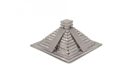 Metal Zone Pyramide Maya 3D-Puzzle aus Metall, Pyramidenmodell, 3D-Architektur, Metallpuzzle für Erwachsene, 8 x 8 x 4 cm von Metal Zone