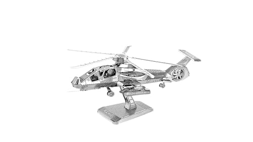 Metal Zone RAH-66 3D-Puzzle Metall Helikopter Modellbausatz Boeing-Sikorsky RAH-66 Comanche 3D-Metallpuzzle für Erwachsene 11,2 x 9,2 x 6,4 cm von Metal Zone