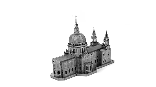 Metal Zone St. Paul 's Cathedral London 3D-Metallpuzzle Saint Paul's Kathedrale Modellbausatz Architektur 3D-Metallpuzzle für Erwachsene 10,2 x 3,6 x 9,4 cm von Metal Zone