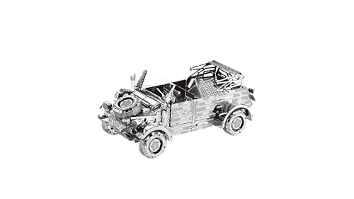 Metal Zone VW82 Kübelwagen 3D-Puzzle Metall Modellbausatz Kampfwagen Zweiter Weltkrieg 3D-Metallpuzzle Fahrzeuge 3D-Metallpuzzle für Erwachsene 9 x 4 x 3,5 cm von Metal Zone