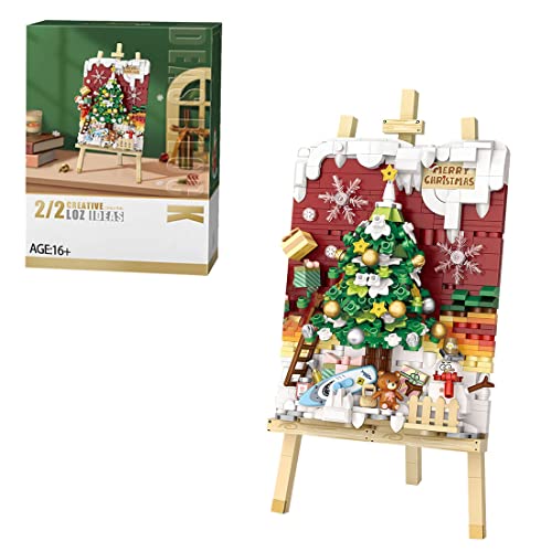 Metalakaer 2024 Weihnachtsschmuck Geschenkbox Spielzeug Baukasten, Mini-Bausteine, DIY Weihnachtsbaum Spielzeug Geschenk Set (667PCS) von Metalakaer
