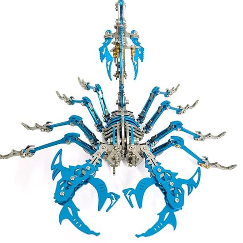 Metalakaer 3D Metall Puzzle für Erwachsene Mechanische Skorpion Montage Modelle, 430 Stück 3D Metall Mechanische Skorpion König Stahl Warcraft Sammlung, 2024 Dekorationen von Metalakaer