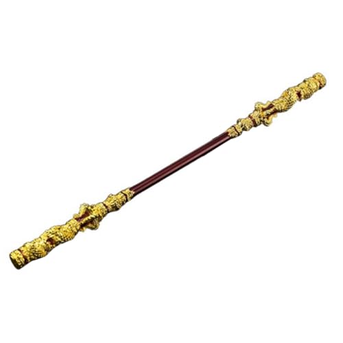 Metalakaer Schwarzer Mythos Affenkönig Stab, Sun Wukong Stab Ruyi Goldener Knüppel mit Display Ständer, Wukongs Spielwaffen Ruyi Goldener Knüppel Sammlerstücke Weihnachten (30CM) von Metalakaer