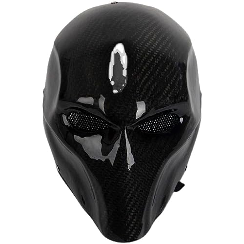 Metalakaer Voller Gesicht schützende Taktische Maske Halloween Cosplay Movie Prop mit Carbon Fiber Material von Metalakaer