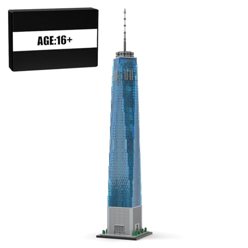 Metalakaer World Trade Center Bauklötze, Architektur-Sammelmodell zum Bauen und Ausstellen, 1/800 Weltberühmte Architektur Großes Geschenk für Baufans (3153PCS) von Metalakaer