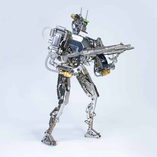 Metalkitor Humanoid-1 3D-Metall-Puzzles für Erwachsene, Metallfiguren-Roboter-Mecha, Zusammenbau-Modell, Puzzle, Bastelarbeiten, Gehirn-Teaser – perfekte Schreibtischdekoration und Geschenke (715+ von Metalkitor