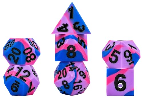 FanRoll by Metallic Dice Games Würfel-Set aus Silikonkautschuk, 16 mm, mit scharfen Kanten, Bisexuell von Metallic Dice Games