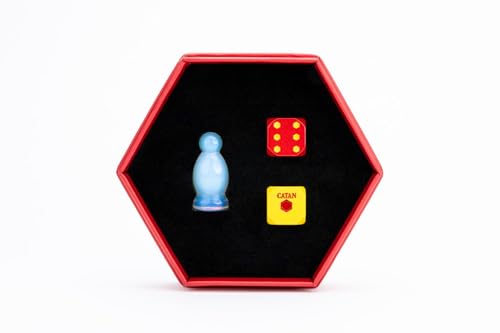 FanRoll kompatibel mit Catan Premium Robber & Metal Dice Set, Opalite von Metallic Dice Games