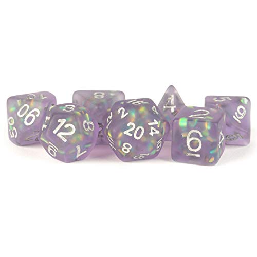 Metallic Dice Games LIC607 ICY Opal Pusv Würfelspiele, 7er-Set von Metallic Dice Games