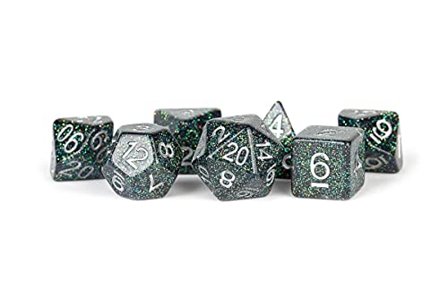 Metallic Dice Games LIC747 Polyedrisches Astro-Glimmer-Würfel-Set, mehrfarbig, 7 Stück von Metallic Dice Games