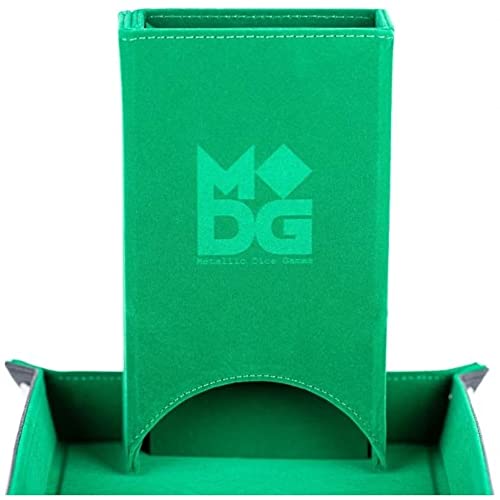 Velvet Fold Up Dice Tower - Green von Metallic Dice Games