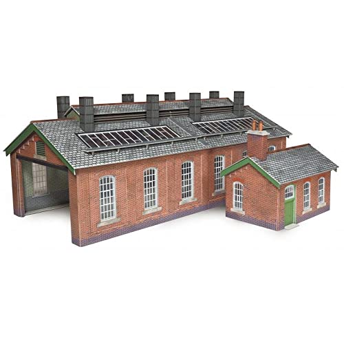 Metcalfe PO313 Double Track Engine Shed Card Kit von Metcalfe