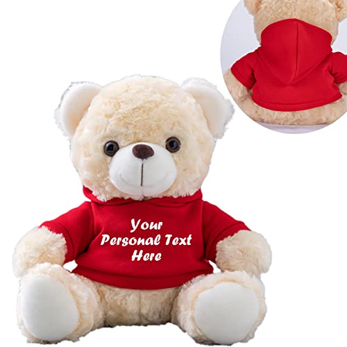 MeterBear Teddybär mit Personalisierter Text für ValentinsGeschenke für ihn Geschenke für Frauen Weihnachten Geburtstagsgeschenk ValentinsGeschenke für sie Besondere ValentinsGeschenkee (20cm) von MeterBear