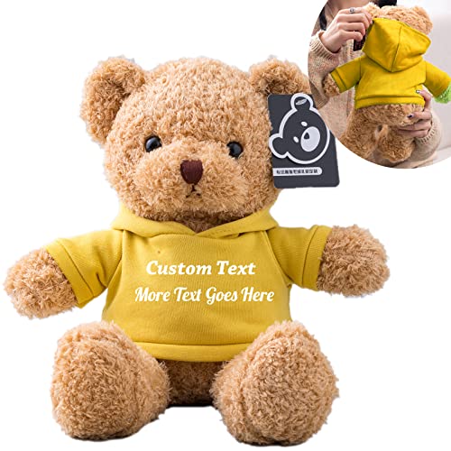 MeterBear Teddybär mit Personalisierter Text für ValentinsGeschenke für ihn Geschenke für Frauen Weihnachten Geburtstagsgeschenk ValentinsGeschenke für sie Besondere ValentinsGeschenkee (30cm) von MeterBear