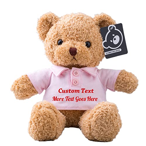 MeterBear Teddybär mit Personalisierter Text für ValentinsGeschenke für ihn Geschenke für Frauen Weihnachten Geburtstagsgeschenk ValentinsGeschenke für sie Besondere ValentinsGeschenkee (30cm) von MeterBear