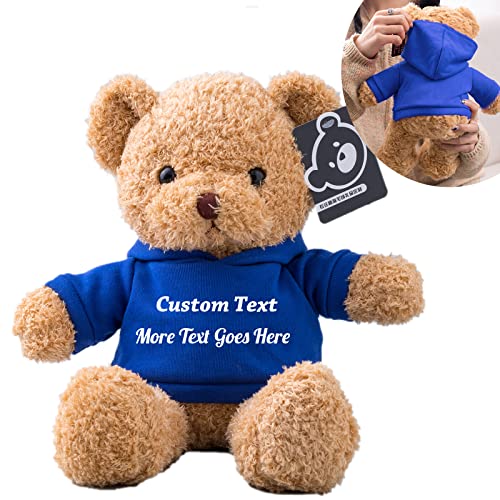 MeterBear Teddybär mit Personalisierter Text für ValentinsGeschenke für ihn Geschenke für Frauen Weihnachten Geburtstagsgeschenk ValentinsGeschenke für sie Besondere ValentinsGeschenkee (30cm) von MeterBear