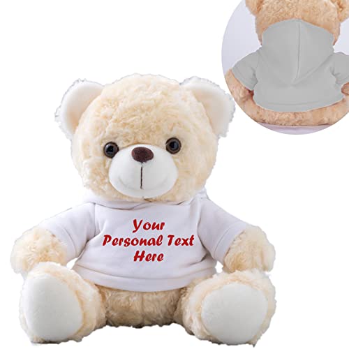 MeterBear Teddybär mit Personalisierter Text für ValentinsGeschenke für ihn Geschenke für Frauen Weihnachten Geburtstagsgeschenk ValentinsGeschenke für sie Besondere ValentinsGeschenkee (20cm) von MeterBear